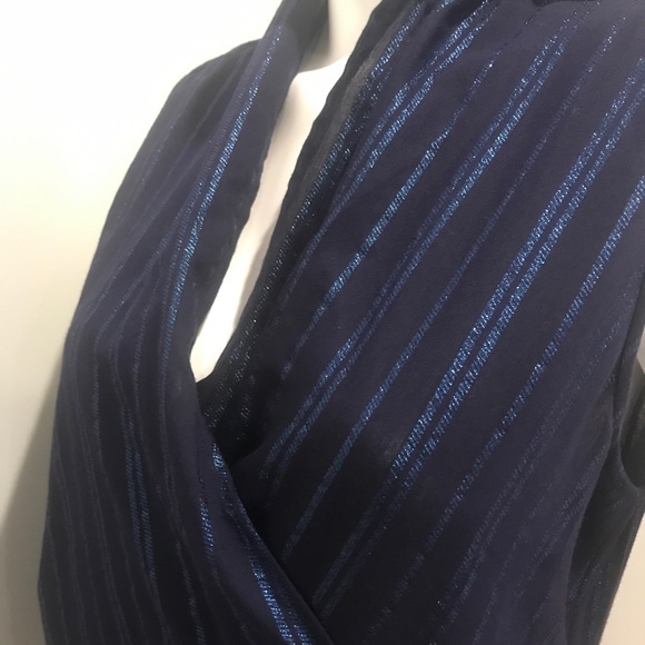 Maria Cornejo Madira maxi dress blue metal stripe - Picture 8 of 10